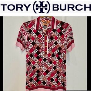 Tory Burch Silk Collared Top